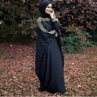 Hana Batwing Abaya Black