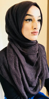 Hafsah Crinkle Hijab Brown