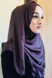 Saba Silk Hijab Brown