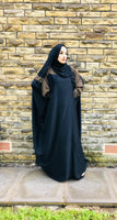 Hana Batwing Abaya Black
