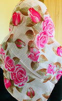Alisha Floral Hijab Pink