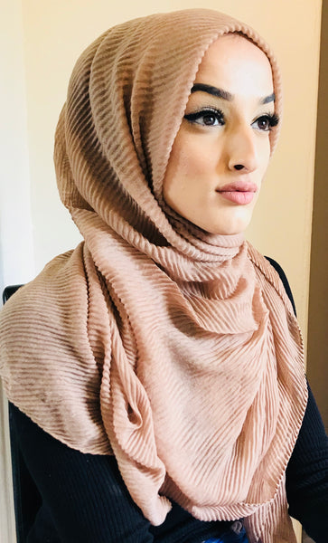 Hafsah Crinkle Hijab Sand
