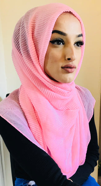 Hafsah Crinkle Hijab Soft Pink