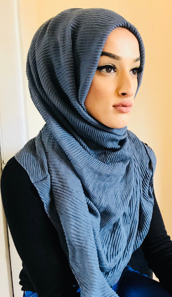 Hafsah Crinkle Hijab Stone