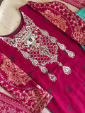 Embroidered KHADDAR Suit