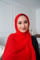 Chiffon Hijab Red